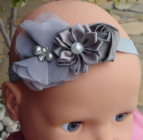 Headband - Arranjo de Flores para Cabelo - Elástico
