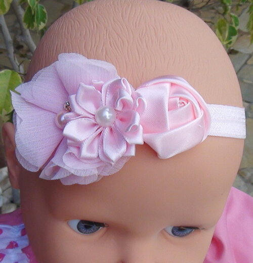 Headband - Arranjo de Flores para Cabelo - Elástico