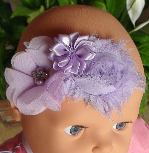 Headband - Arranjo de Flores para Cabelo - Elástico