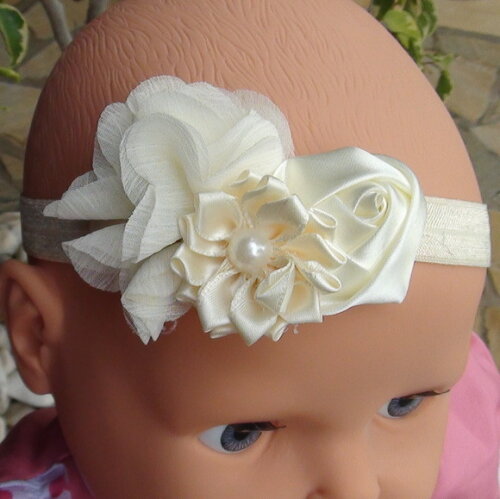 Headband - Arranjo de Flores para Cabelo - Elástico