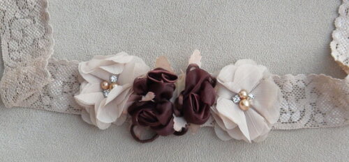 Headband - Arranjo de Flores para Cabelo - Elástico