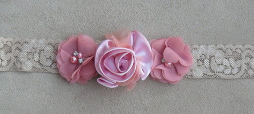 Headband - Arranjo de Flores para Cabelo - Elástico