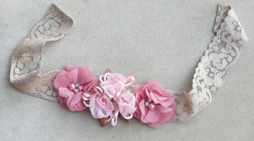 Headband - Arranjo de Flores para Cabelo - Elástico
