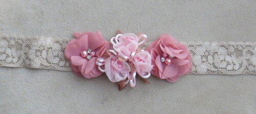 Headband - Arranjo de Flores para Cabelo - Elástico