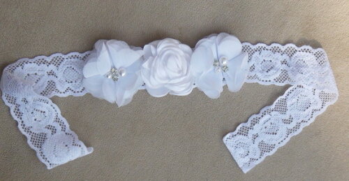 Headband - Arranjo de Flores para Cabelo - Elástico