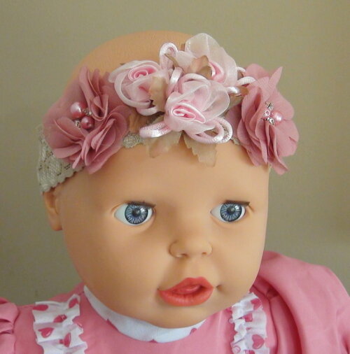 Headband - Arranjo de Flores para Cabelo - Elástico