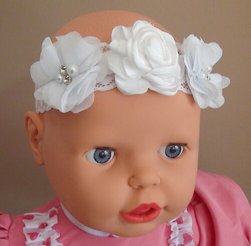 Headband - Arranjo de Flores para Cabelo - Elástico