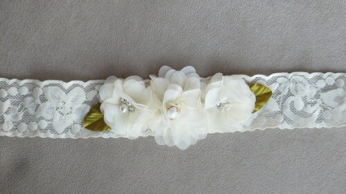 Headband - Arranjo de Flores para Cabelo - Elástico