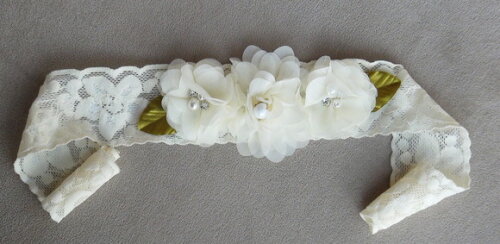 Headband - Arranjo de Flores para Cabelo - Elástico