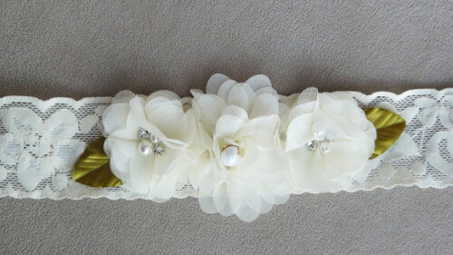 Headband - Arranjo de Flores para Cabelo - Elástico
