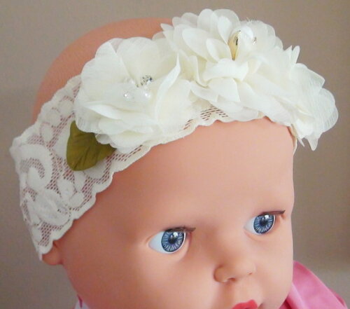 Headband - Arranjo de Flores para Cabelo - Elástico