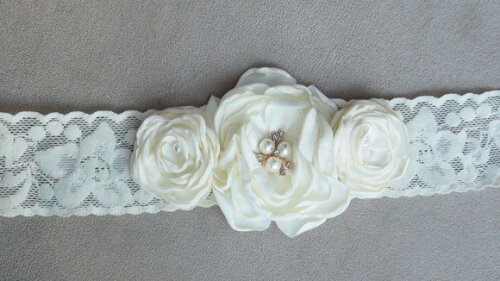 Headband - Arranjo de Flores para Cabelo - Elástico