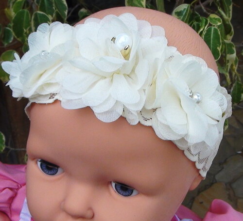 Headband - Arranjo de Flores para Cabelo - Elástico