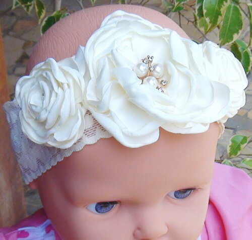 Headband - Arranjo de Flores para Cabelo - Elástico