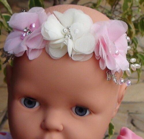 Headband - Arranjo de Flores para Cabelo - Elástico