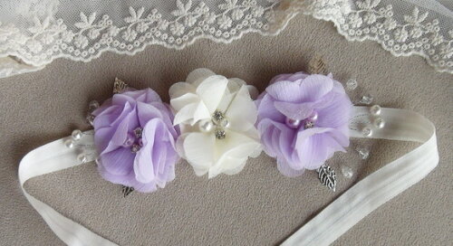 Headband - Arranjo de Flores para Cabelo - Elástico