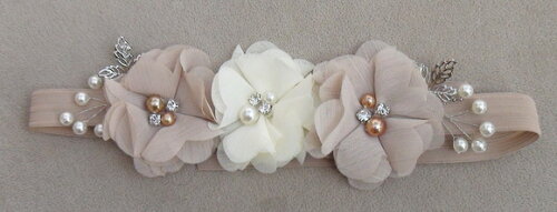 Headband - Arranjo de Flores para Cabelo - Elástico