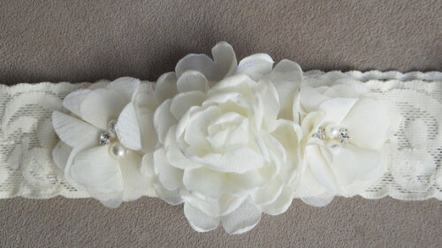 Headband - Arranjo de Flores para Cabelos - Elástico
