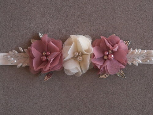 Headband -arranjo de Flores para Cabelo - Elástico
