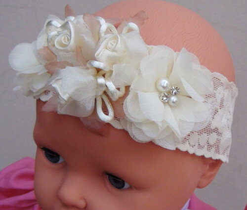 Headband - Arranjo de Flores para Cabelos - Elástico
