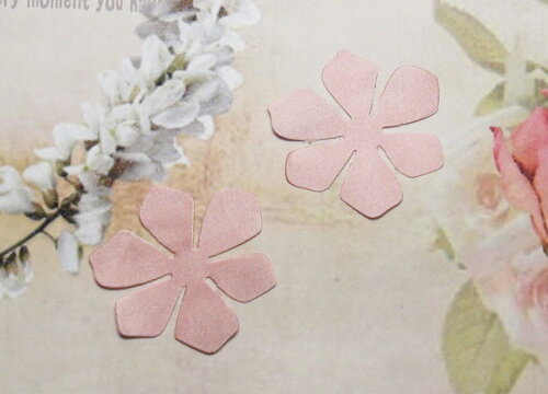 Pétalas de Flor em Cetim - Rose Claro - 30 un