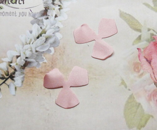 Pétalas de Flor em Cetim - Rose Claro - 30 un