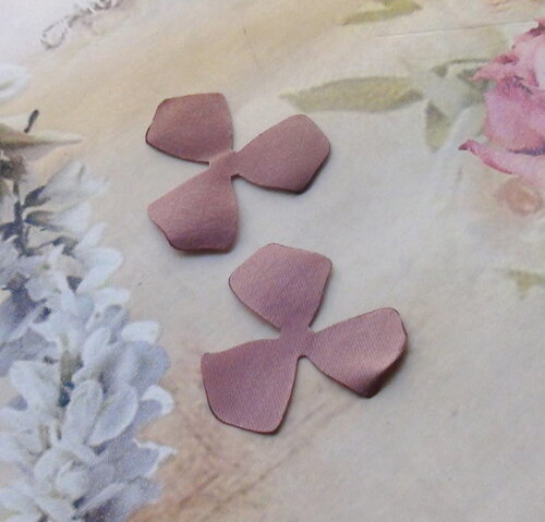 Pétalas de Flor em Cetim - Rose Queimado - 30 un