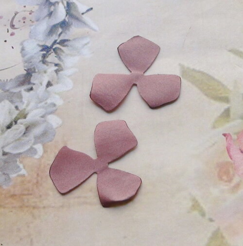 Pétalas de Flor em Cetim - Rose Queimado - 30 un