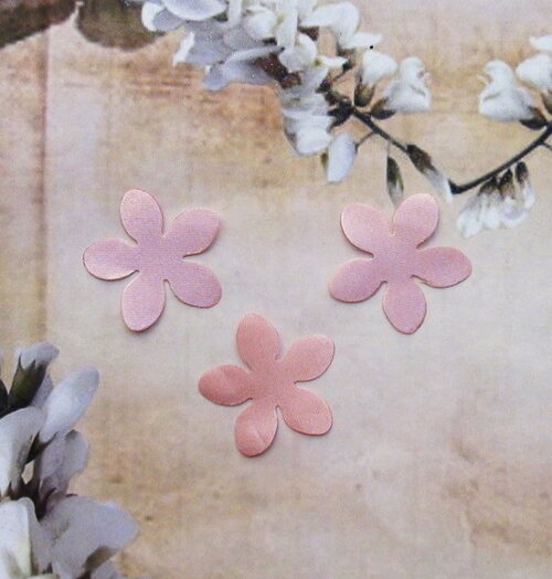Pétalas de Flor em Cetim - Rose Claro - 30 un
