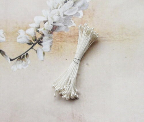 Pistilo para Flores Perolado - Stamen - 100 un