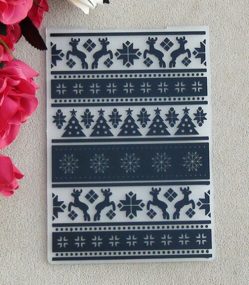 Placa de Textura e Relevo - Embossing Folders - Convite