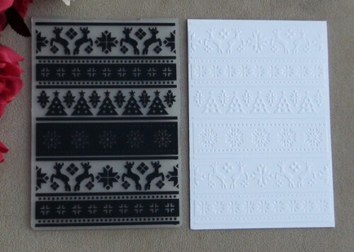 Placa de Textura e Relevo - Embossing Folders - Convite