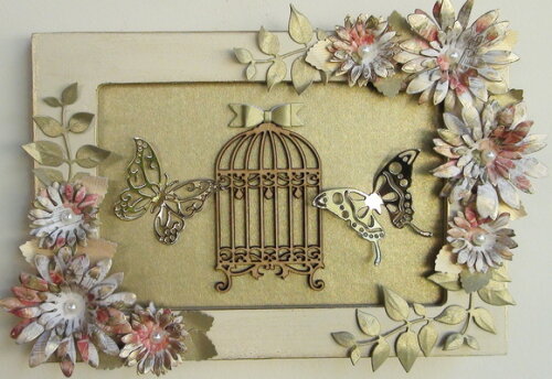 Quadro 3d - Scrapbooking