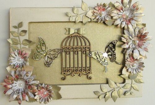 Quadro 3d - Scrapbooking
