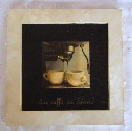 Quadro Decoupage Café.