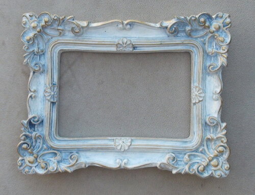 Quadro em Gesso - Azul Antigo.