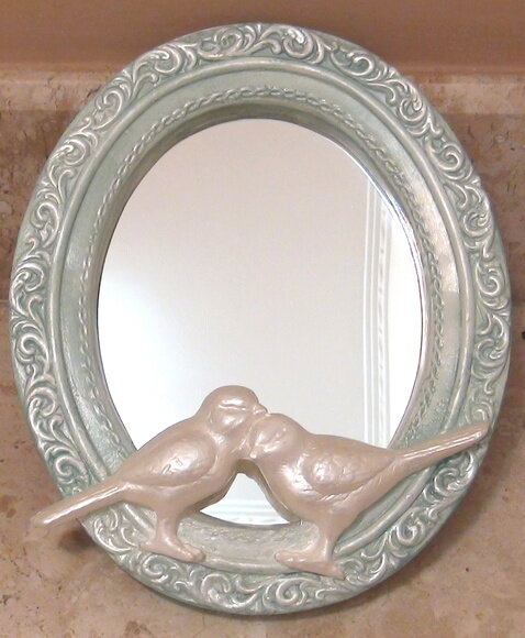 Quadro em Gesso Pombas