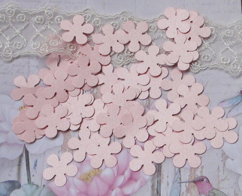 Recortes De Flor Papel Metalizado 180g - 2,5 Cm - 50 Un