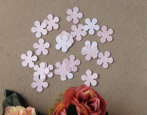 Recorte de Flores para Scrapbooking - 30 Unidades