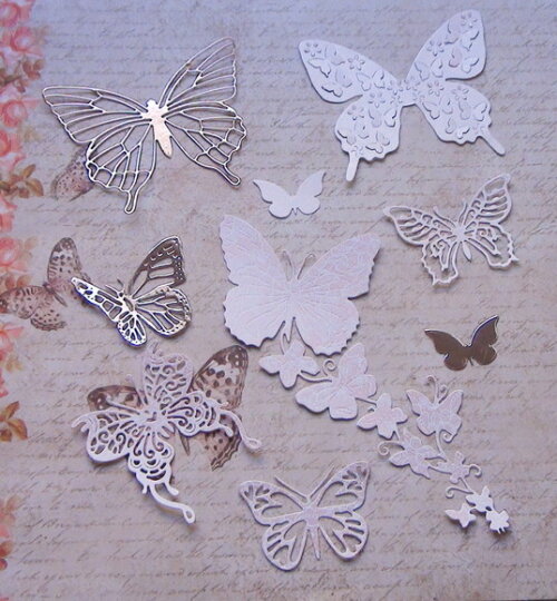Recortes para Scrapbooking Borboletas - 09 un