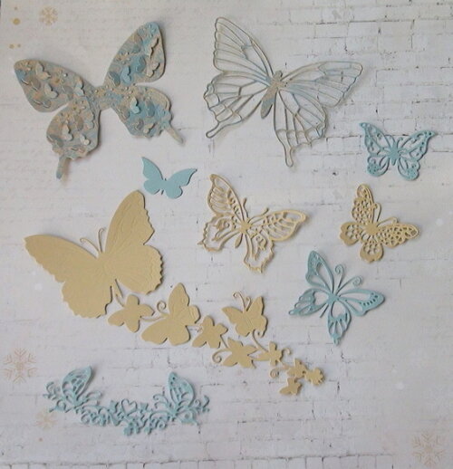 Recortes para Scrapbooking Borboletas - 09 un