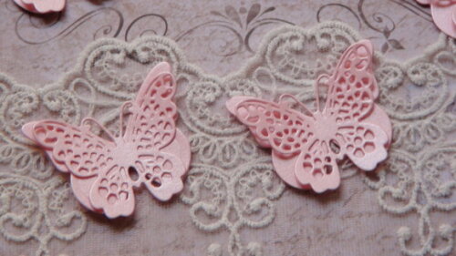 Recortes para Scrapbooking Borboletas - 10 un - Rosa
