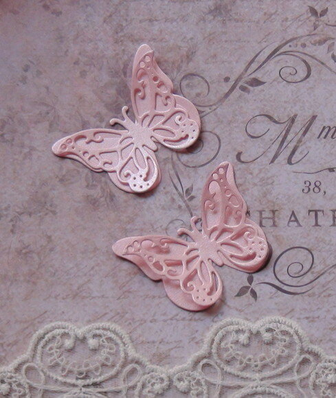 Recortes para Scrapbooking Borboletas - 10 un - Rosa