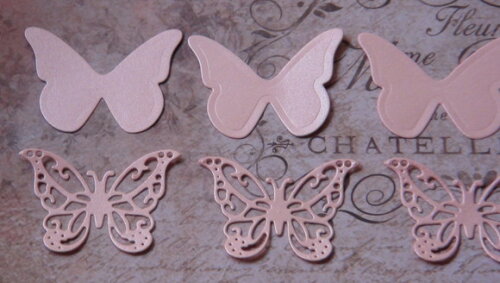 Recortes para Scrapbooking Borboletas - 10 un - Rosa