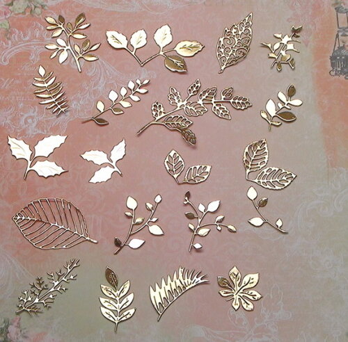 Recortes para Scrapbooking Folhas - 20 un