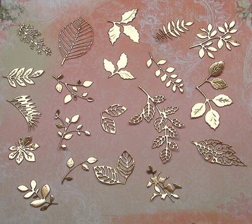 Recortes para Scrapbooking Folhas - 20 un