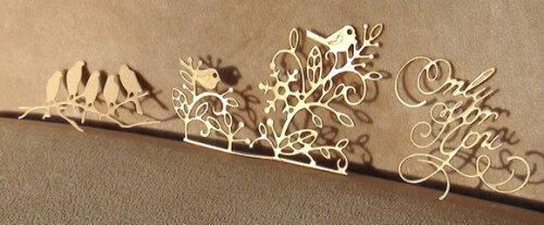 Recortes para Scrapbooking Pássaros- 6 Peças