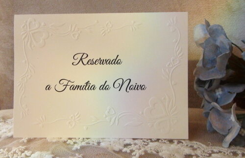Reservado de Mesa - Casamento - 06 un