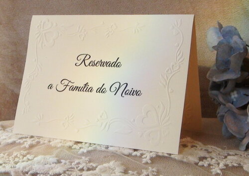 Reservado de Mesa - Casamento - 06 un