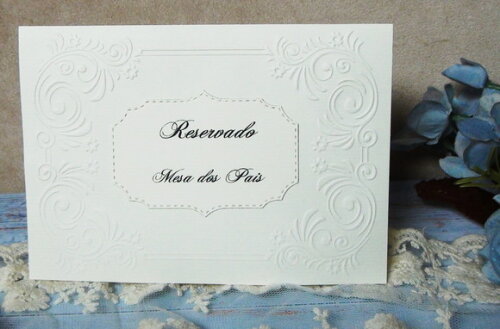 Reservado de Mesa - Casamento - 06 un